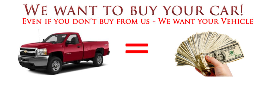 We want your car