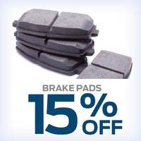 15% OFF BRAKE PADS WITH any rotor resurface - Combine with  our free brake inspection and $ave!