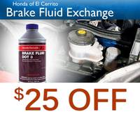 Brake Fluid Exchange  Special - $25 OFF 
