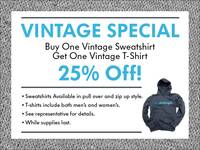 Vintage Special Buy One Vintage Sweatshirt Got One Vintage T-Shirt 25% Off!