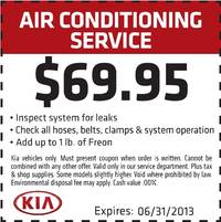 AIR CONDINTIONING SERVICE $69.95 